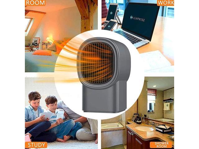 Mini Heater, Heaters for Home Low Energy, Fast Heating Ceramic Electric Heater, 500W Space Winter Small Heaters for Indoor, Office, Garage, Desktop