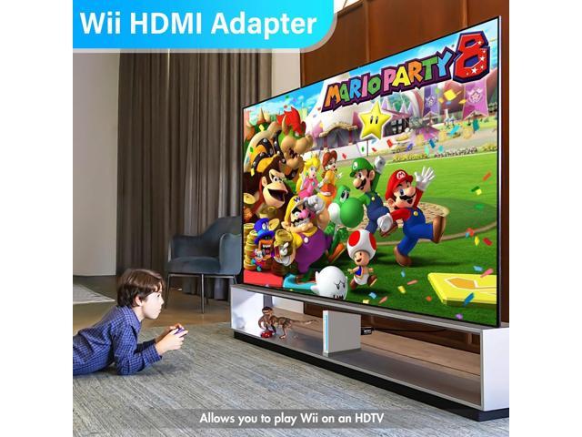 4 in 1 Wii Replacement Cables Set, PORTHOLIC Wii AC Power Adapter + Wii to hdmi Converter+ Wired Motion Sensor Bar and Composite Audio Video Cable...