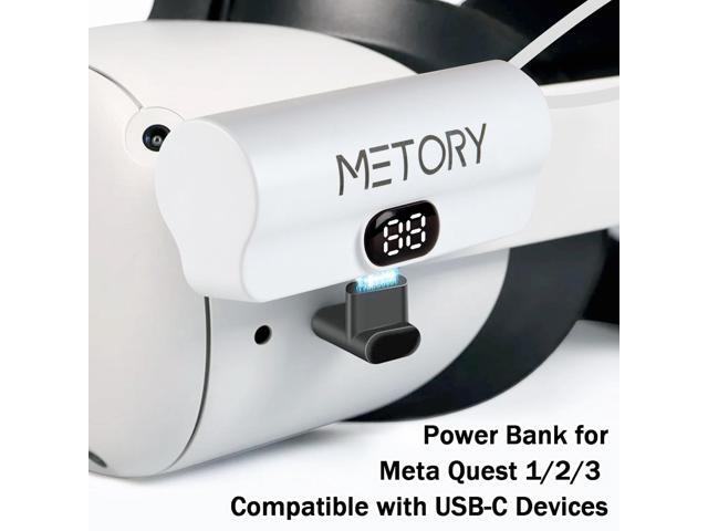 Power Bank Battery Pack Compatible with Oculus/Meta Quest 1/2/3, 5000mAh Fast Charging and Lightweight Extended Battery for Extra 2.5 Hours...