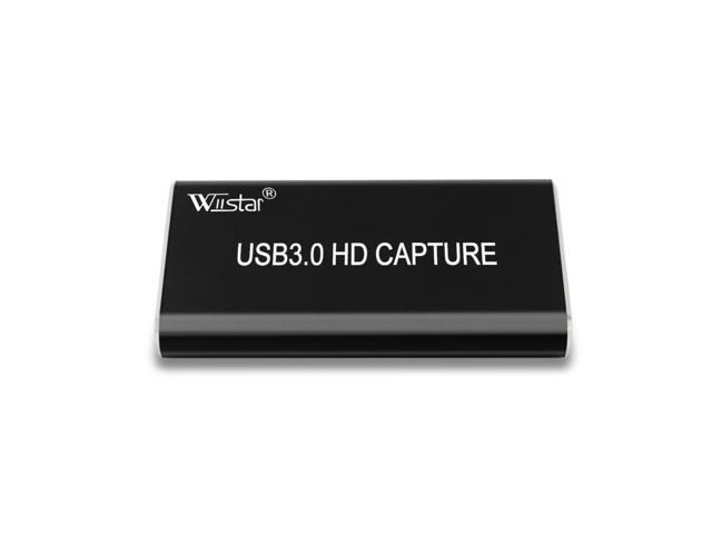 USB Video Capture Card Grabber HD to Type-C/USB C/USB 3.0 1080P 60fps Game Adapter with HDMI Loop Output for Windows Linux Os X