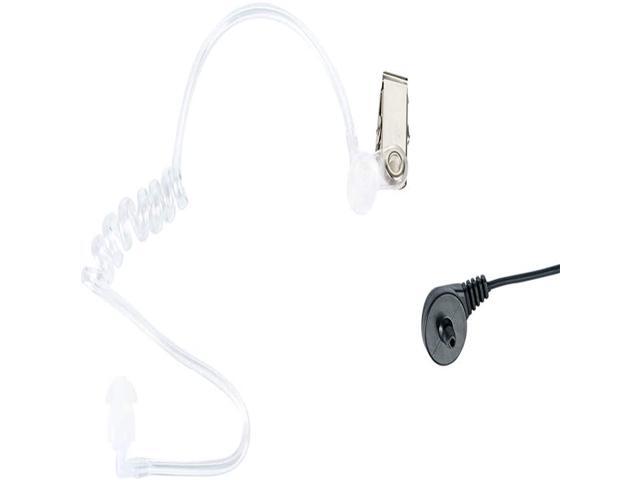 TDYU Walkie Talkie 2.5mm Earpiece,1 Pin Covert Acoustic Tube Earpieces Headset with PTT Mic for Motorola Talkabout MH230R MR350R T200 T260 T600...
