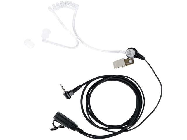TDYU Walkie Talkie 2.5mm Earpiece,1 Pin Covert Acoustic Tube Earpieces Headset with PTT Mic for Motorola Talkabout MH230R MR350R T200 T260 T600...