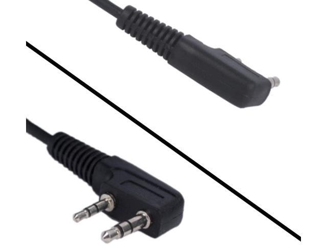 D Shape Earpiece Headset with Mic PTT Compatible with Baofeng UV-5R BF-888S BF-F8HP BF-F9 UV-82 UV-82HP UV-82C Kenwood TK-2107 TK-3107 Walkie...