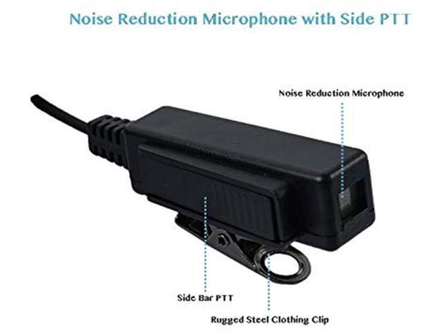 2 Wire Surveillance Kit Eeapiece Headset with One Pair Medium Earmolds for Motorola 2 Way Radio XPR7580 XPR6550 XPR 7380 APX6000 APX4000 XPR7350...