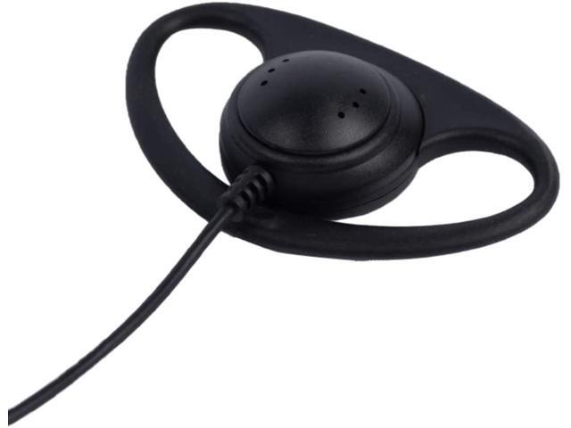 D Shape Earpiece Headset with Mic PTT Compatible with Baofeng UV-5R BF-888S BF-F8HP BF-F9 UV-82 UV-82HP UV-82C Kenwood TK-2107 TK-3107 Walkie...