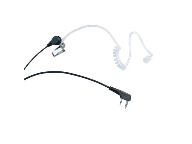 Covert Acoustic Tube Earpiece Headset with PTT Mic Compatible with Baofeng UV-5R BF-888S BF-F8HP BF-F9 UV-82 UV-82HP UV-82C Kenwood Walkie Talkies...