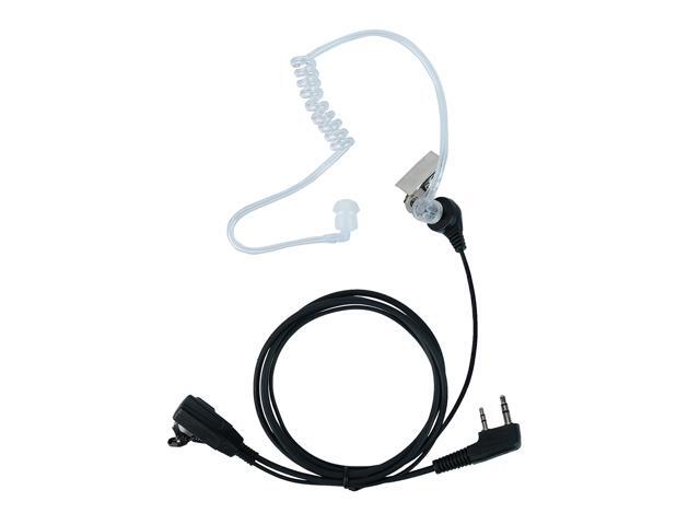 Covert Acoustic Tube Earpiece Headset with PTT Mic Compatible with Baofeng UV-5R BF-888S BF-F8HP BF-F9 UV-82 UV-82HP UV-82C Kenwood Walkie Talkies...