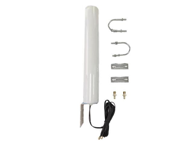 MASWELL Cellular Antenna 5G LTE MIMO Antenna 4G 3G and GSM Screw Mount High Gain Cylinder Antenna 700-6000MHz SMA Male TS9 4G Main and AUX