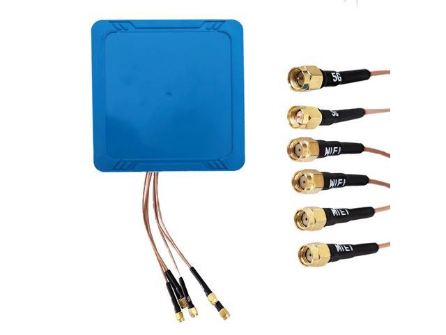 Maswell 2X2 5G MIMO 4X4 WIFI7 Antenna Screw and Adhesive Mount 700-6000MHz