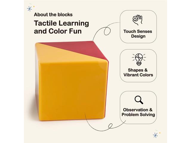 BEST LEARNING My Geo-Blox Learning Blocks & Geometry to Learn Colors, Shapes for Kids Ages 3+ Years