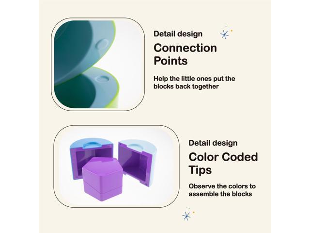 BEST LEARNING My Geo-Blox Learning Blocks & Geometry to Learn Colors, Shapes for Kids Ages 3+ Years