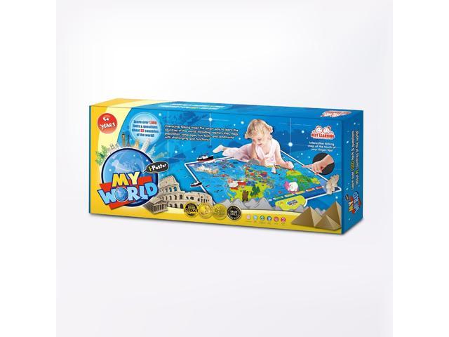 BEST LEARNING i-Poster World Map-Interactive Wall Chart Ideal Christmas Gift for Kids 5-12 Years