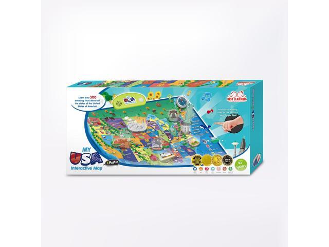 Best Learning i-Poster My USA Map Interactive Geography Toy STEM Learning Ages 5 to 12
