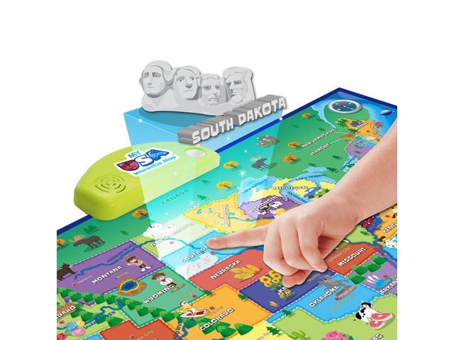 Best Learning i-Poster My USA Map Interactive Geography Toy STEM Learning Ages 5 to 12
