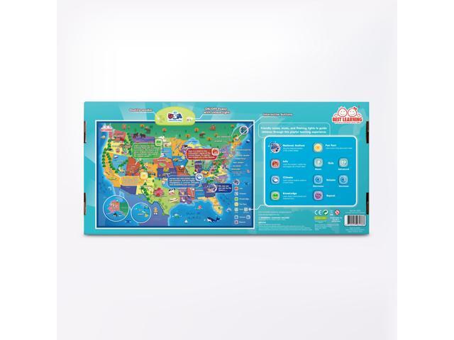 Best Learning i-Poster My USA Map Interactive Geography Toy STEM Learning Ages 5 to 12