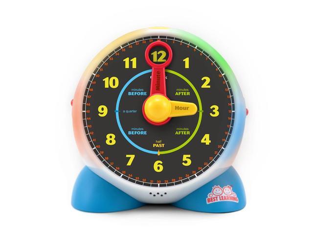 BEST LEARNING Interactive Talking Clock Toy for Kids 3-6 Years Teaches Time with Quiz and Sleep Mode