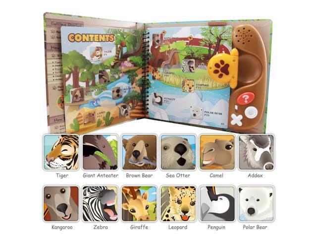 BEST LEARNING Book Reader:Animal Kingdom, Educational Interactive Talking Toy for Kids Ages 3 to 8