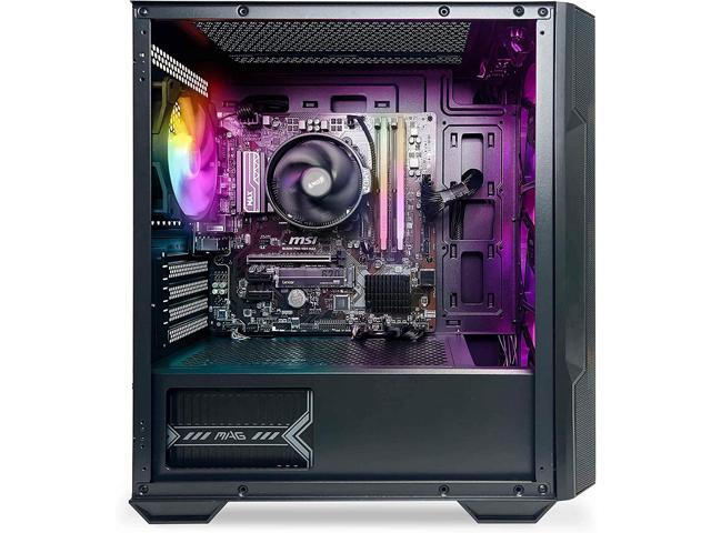 NSX GAMING Desktop Gaming Computer Home & Office PC Ryzen 7 5700G, 16GB DDR4 3600, 512Gb M2 NVME SSD, RGB Fans, Win 11 Home 64-bit Ready(AMD Ryzen 7.