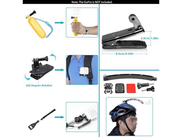 GoPro HERO10 - Action Camera + 64GB Card, 50 Piece Accessory Kit and 2 Batteries