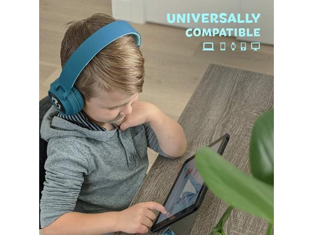 PowerLocus Bluetooth Headphones for Kids, Wireless Bluetooth Headphones, Kid Headphones Over Ear with LED, Foldable Headset with Mic,Volume...