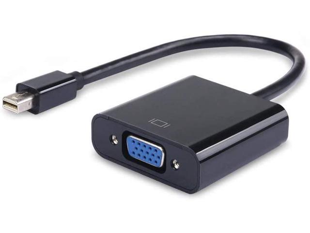 Mini DisplayPort to VGA, Mini DP Display Port to VGA (Thunderbolt Compatible) Male to Female Adapter for ThinkPad SurfacePro PC