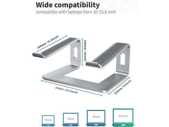 SOUNDANCE Laptop Stand, Aluminum Computer Riser, Ergonomic Laptops Elevator for Desk, Metal Holder Compatible with 10 to 15.6 Inches Notebook...