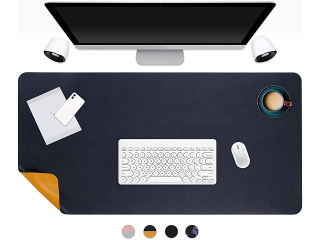 Office Desk Pad for Computer, Waterproof Leather Dual Side Desk Mat, 31.5' x 15.7' Large Mouse Matte for Laptop, Extended Desk Blotter Pad for.