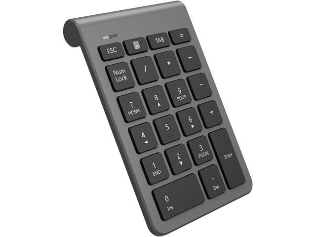 Bluetooth Numeric Keypad for Laptops, Portable Wireless Bluetooth 22-Key External Number pad with Multiple Shortcuts for Laptop, PC, Desktop.