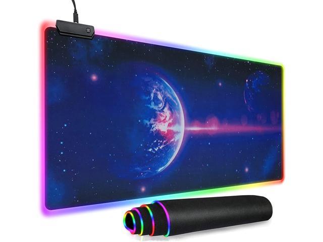 Gaming LED Mouse Mat Pad SK Depot? S-XL Extended Led Mouse Pad with 14 Lighting Modes Anti-Slip Rubber Base with USB Port Mouse Mat Desk Mat 900 x.