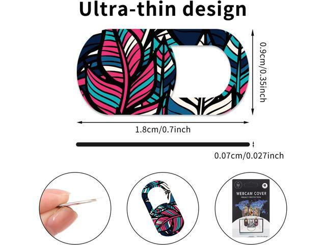 C 6 Pack Webcam Cover Slide Ultra Thin 0.027 inch Camera Laptop Cover Slider Flower Camera Blocker Web Camera Privacy Cover for Computer Desktop...