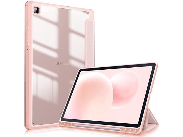 Hybrid Slim Case for Samsung Galaxy Tab S6 Lite 10.4 inch 2022/2020 Model (SM-P610/P613/P615/P619) with S Pen Holder, Shockproof Cover with Clear.