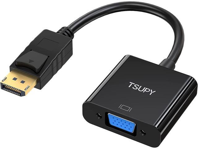 TSUPY DisplayPort to VGA, 1080P DP Adapter Gold-Plated Display Port Converter Male to Female Cable to Connect Your Computer to a Large Screen,...