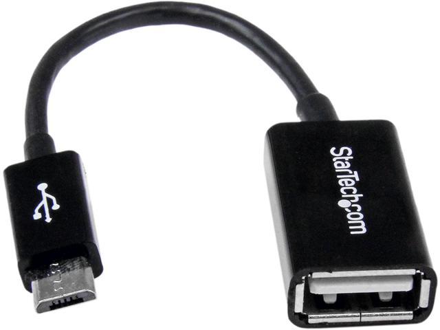 5in Micro USB to USB OTG Host Adapter - Micro USB Male to USB A Female On-The-GO Host Cable Adapter (UUSBOTG)