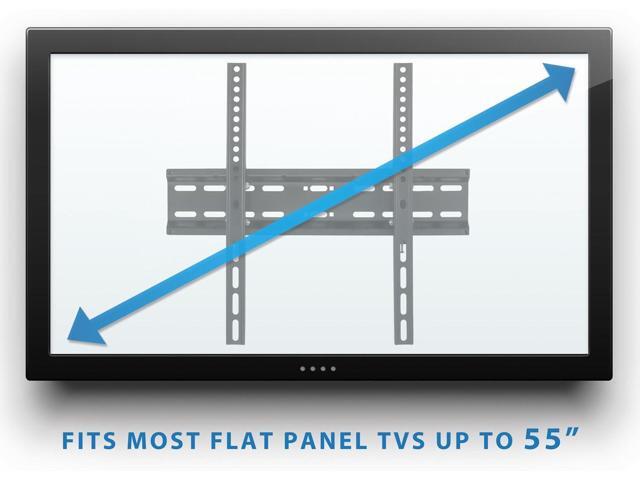 Tilting Flatscreen Wall Mount TV for 30, 32, 37, 39, 40, 42, 43, 47, 49, 50, 55 inch LED, LCD, and Plasma televisions - 77 lbs Capacity, 2' Low...