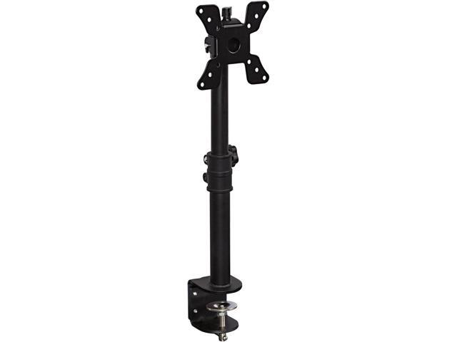 Mount-It! Single VESA Monitor Mount Vertical Monitor Desk Stand Telescoping Pole Height Adjustable Fits 19 20 21 22 23 24 27 29 30 Inch...