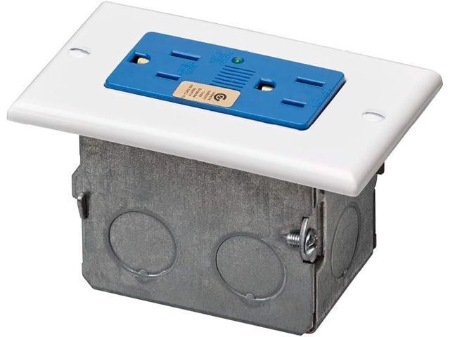 Leviton 47605-ACS J-Box Surge Protective Kit - Single AC Power Module,White/Blue