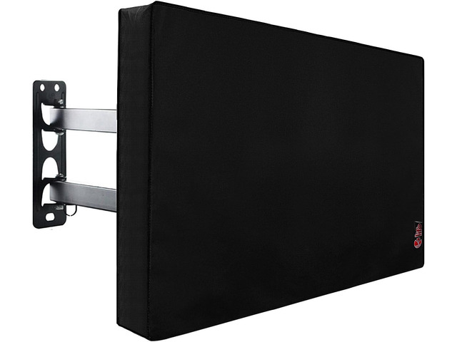Outdoor TV Cover 55 to 58 inches, Waterproof and Weatherproof, Fits Up to 55''W x 35''H for Outside Flat Screen TV