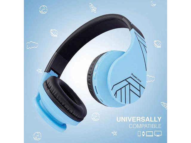 PowerLocus Bluetooth Headphones for Kids, Wireless Foldable Headphones Over Ear, Headphone with Microphone, 85DB Volume Limit, Wireless and Wired...
