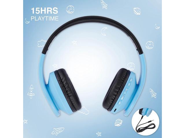 PowerLocus Bluetooth Headphones for Kids, Wireless Foldable Headphones Over Ear, Headphone with Microphone, 85DB Volume Limit, Wireless and Wired...