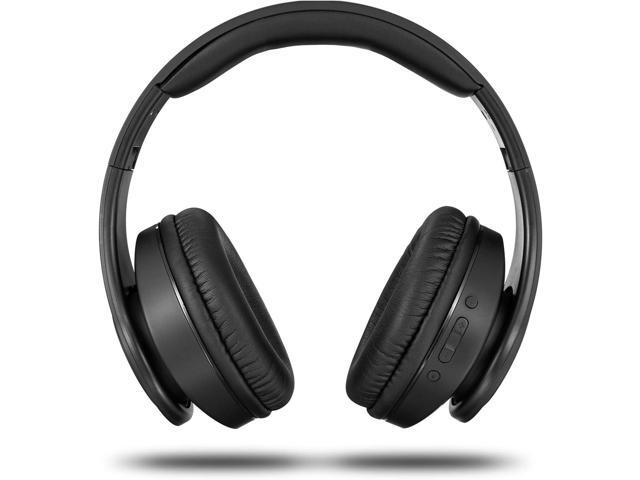TUINYO Wireless Headphones Over Ear, Bluetooth Headphones with Microphone, Foldable Stereo Wireless Headsetfor Travel Work TV PC Cellphone-Black