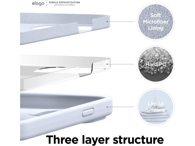 Liquid Silicone Case Compatible with iPhone 13 Pro Case (6.1'), Premium Silicone, Full Body Protection - 3 Layer Shockproof Phone Cover,...