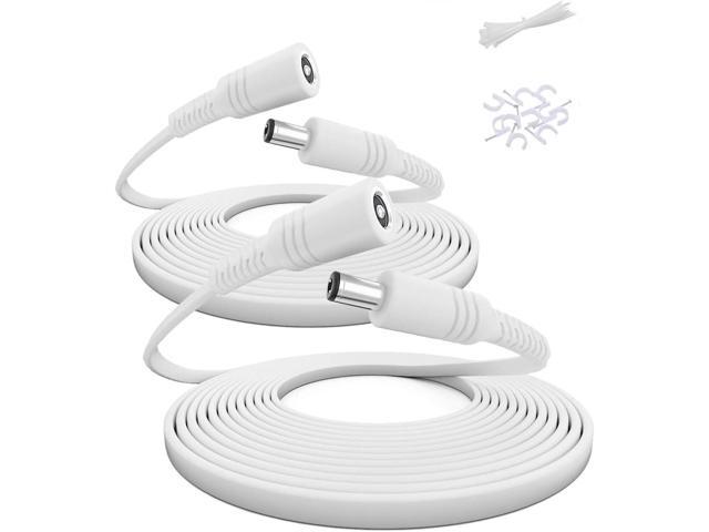 Itramax 12V DC Extension Cable 30ft 2Pack,Flat 5.5mm x 2.1mm 22 AWG Power Supply Extended Cord,5521 12 Volt Female to Male Barrel Plug Extender...