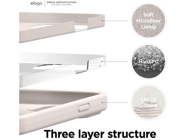 Compatible with iPhone 13 Pro Max Case, Liquid Silicone Case, Full Body Screen Camera Protective Cover, Shockproof, Slim Phone Case, Anti-Scratch...