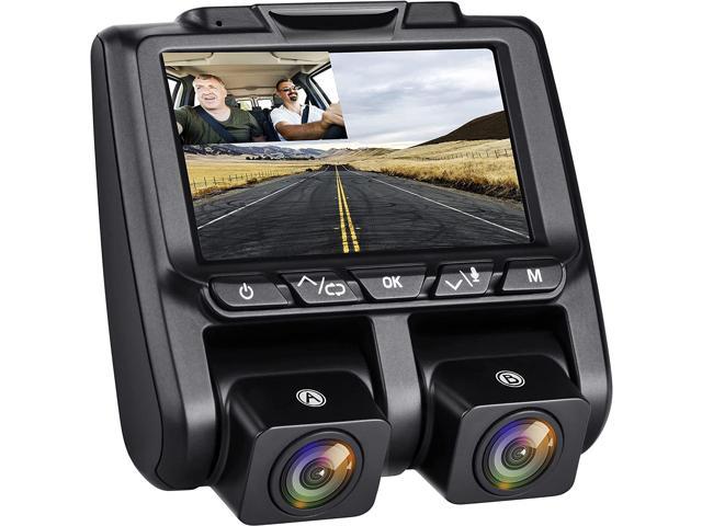 Dual Dash Cam Front and Inside Cabin Full HD 1080P Car Camera Dashcam 3' LCD Display Dashboard Camera for Cars w/G-Sensor Parking Monitor, Motion.