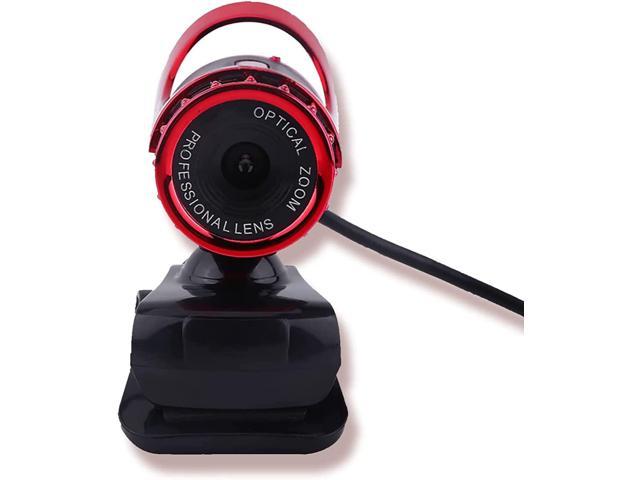 USB Webcam, PC Laptop Desktop Web Camera, USB2.0 12M Pixels Clip on Webcam Web Camera HD 360 Rotating Stand for Recording/Live Streaming, Built in.