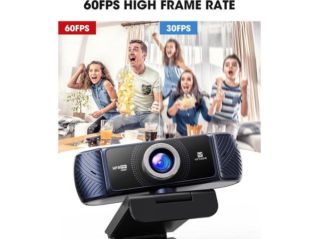 Webcam 1080P 60fps with Microphone for Streaming, 682H Pro HD USB Computer Web Camera Video Cam for Gaming Conferencing Mac Windows Desktop PC...