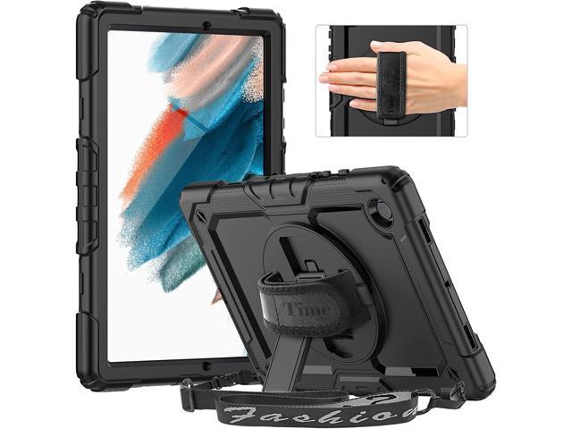 Case for Samsung Galaxy Tab A8 Case 10.5" 2022 (SM-X200/X205/X207), Full-Body Shockproof Protective Case with Screen Protector, 360 Rotating Stand.