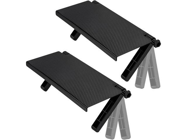 2PCS TV Top Shelf Screen Shelf, Wall Mounted Screen Caddy, 12.8-Inch Desktop Computer Monitor Stand Solid Platform Storage Bracket, Cable Boxes.