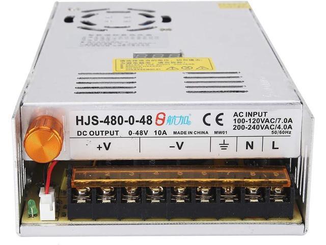 Adjustable DC Power Voltage Converter AC 110V-220V to DC 0-48V Module Switching Power Supply Digital Display 480W Voltage Regulator Transformer.