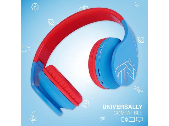 PowerLocus Bluetooth Headphones for Kids, Wireless Foldable Headphones Over Ear, Headphone with Microphone, 85DB Volume Limit, Wireless and Wired...